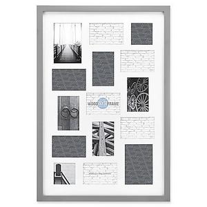 Gallery 15-Opening 20-Inch x 30-Inch Wood Collage Frame in Grey