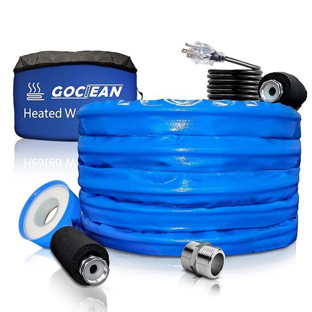 Upgraded Heated Water Hose for RV with Storage Bag, Gociean 25 ft Heated Drinking Water Hose, 5/8 Inch Inner Diameter with Energy Saving Thermostat, Withstand Temperatures Down to -40°F