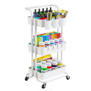 Pipishell 3 Tier Rolling Cart - Art & Craft Organizer Cart