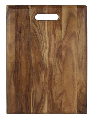 Architec Gripperwood Acacia Cutting Board, Non-Slip Gripper Feet, 12" by 16"