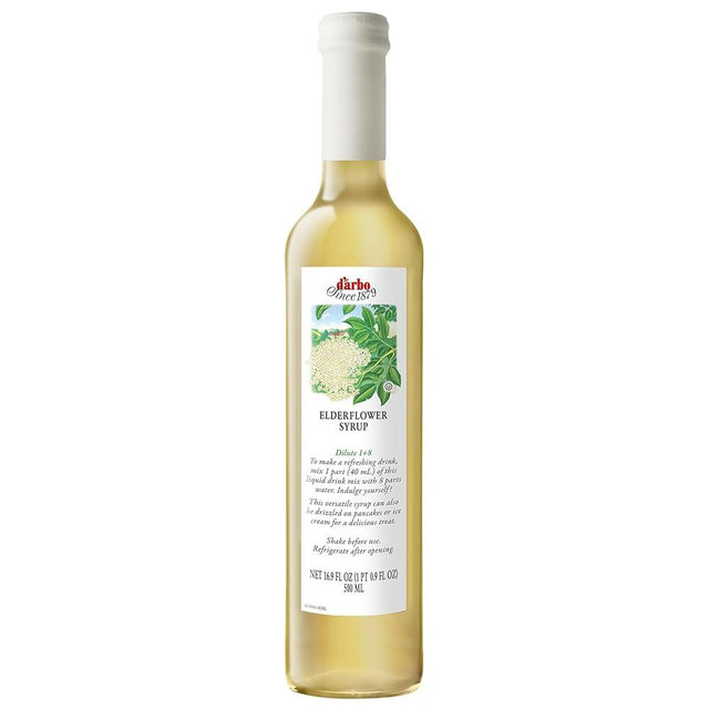 D'arbo Syrup Single Bottle Elderflower 500ml (16.9oz) Bottles From Austria