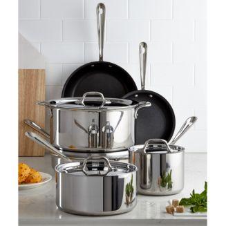 All-Clad Stainless Steel Nonstick 10-Piece Cookware Set