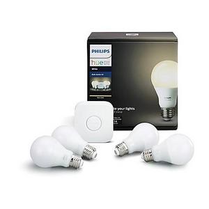 Philips Hue White A19 4-Bulb Starter Kit
