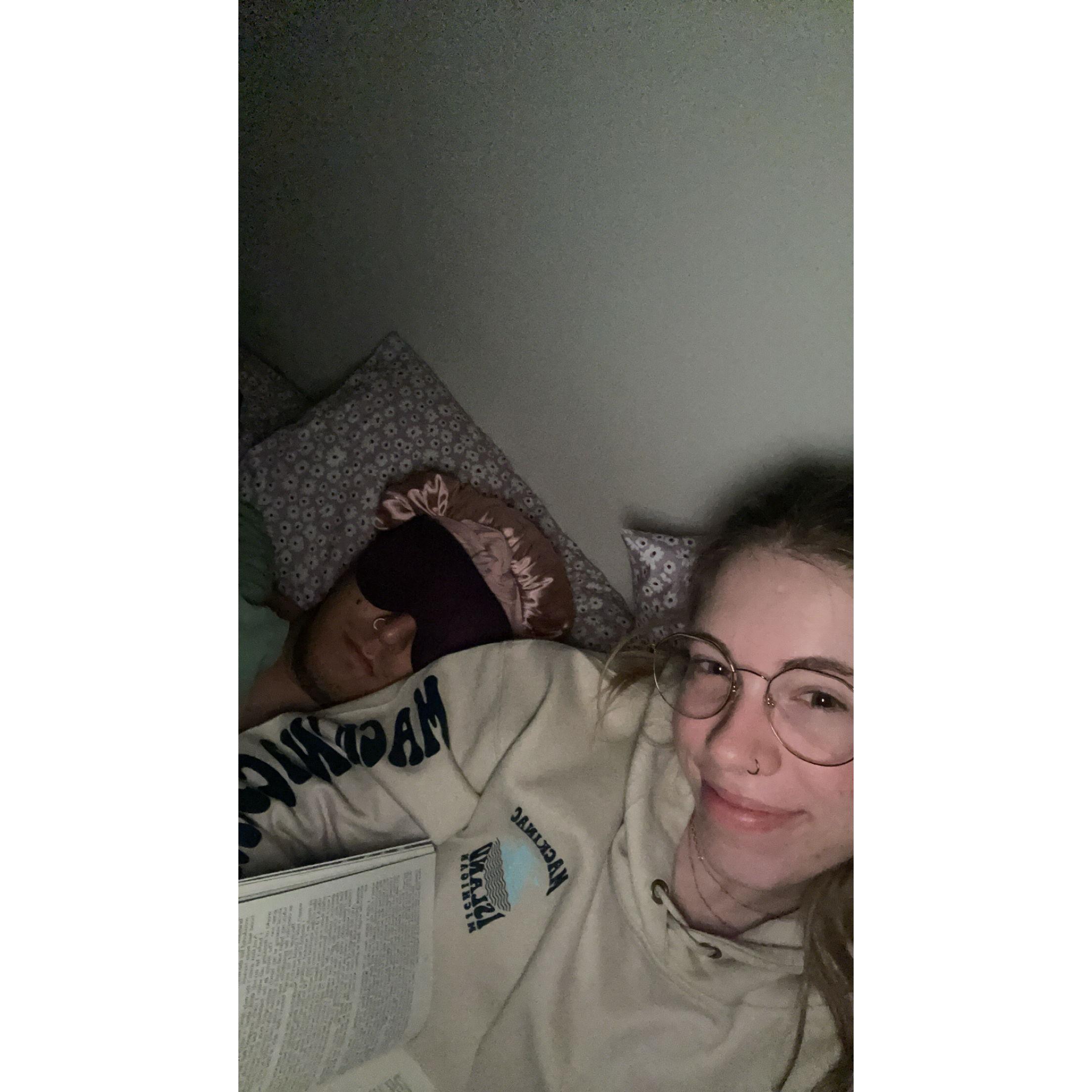 Brayan getting some well deserved beauty sleep