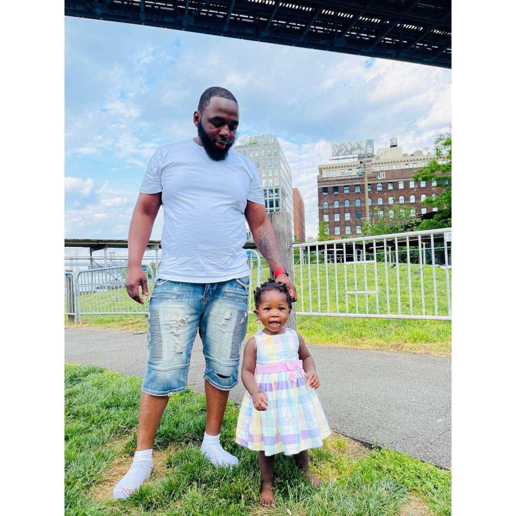 Groom and his baby girl