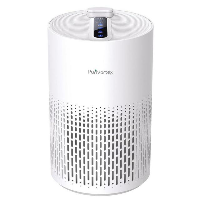 Air Purifiers for Home, HEPA Filter Cleaner with Fragrance Sponge, Filters A11ergies, Pollen, Smoke, Dusts, Pets Dander, Odor, Hair, Ozone Free, 20db Quiet for Home, Room, Kitchen - Model: AC400-White