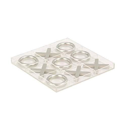 Deco 79 77627 Tic Tac Toe, Silver