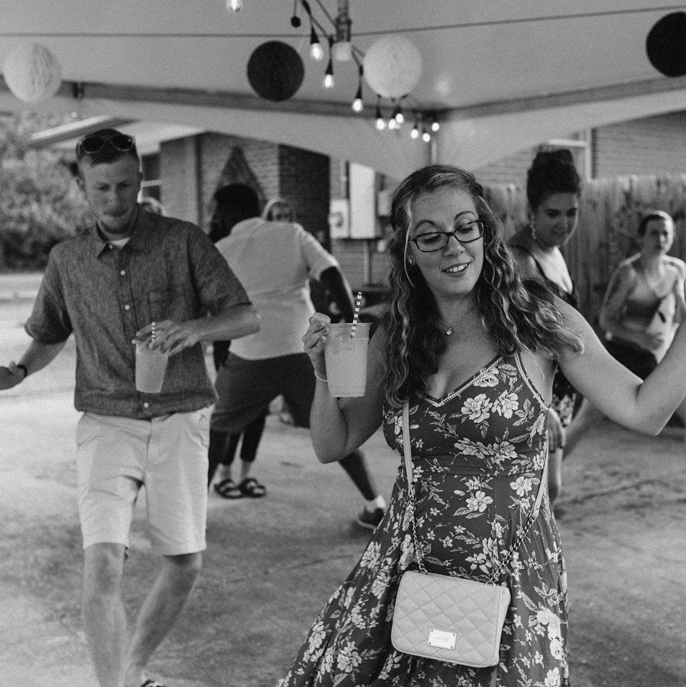 Dancing at the wedding of our friend