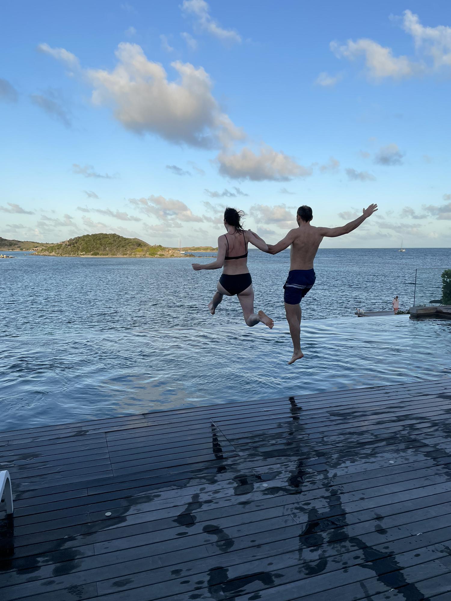 Still ready to take the leap in St. Martin, French West Indies. March 2022