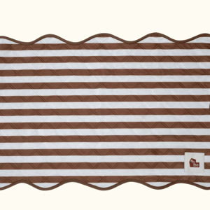 The Ellie Pad in Brown and Beige Stripe – Reusable Washable Dog Pee Pad