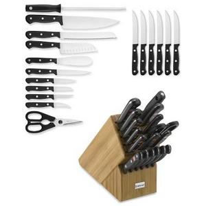 Wüsthof Gourmet 18-Piece Knife Block Set- Acacia Finish
