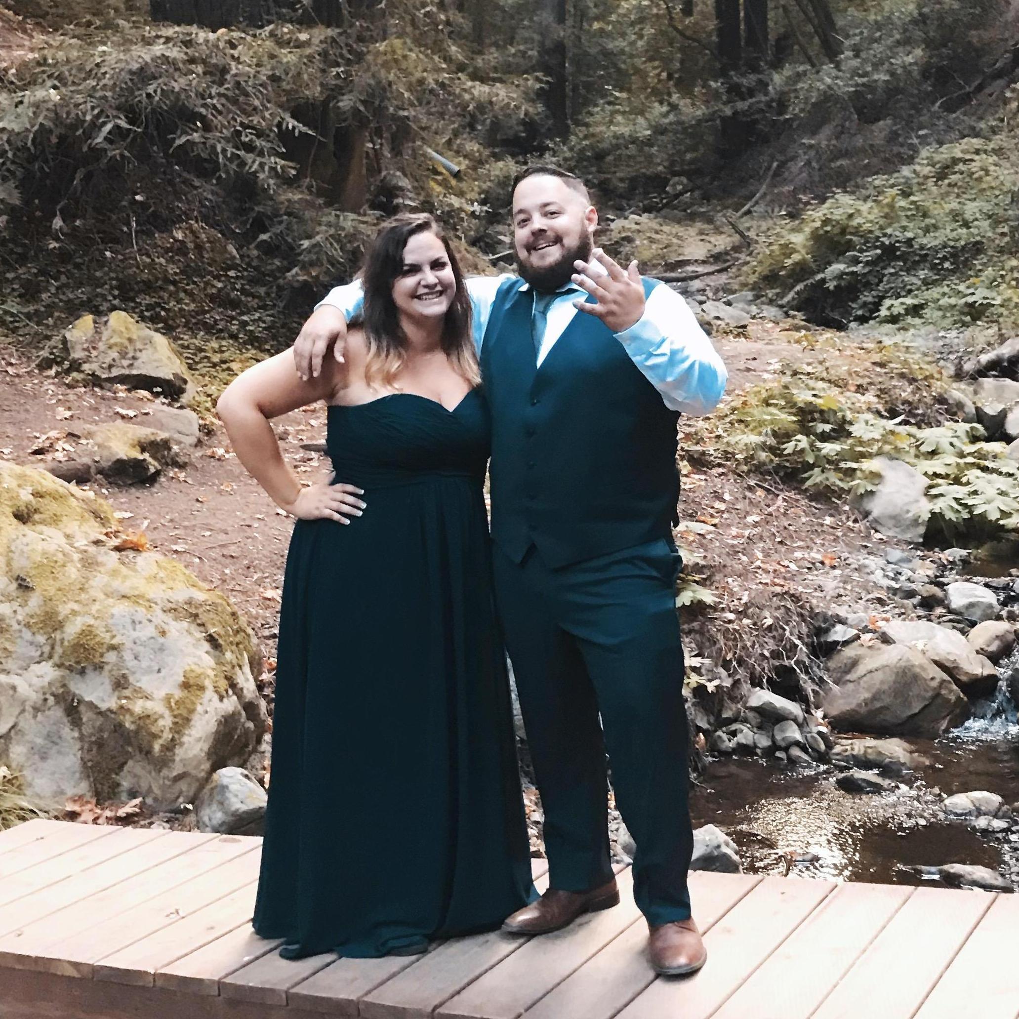 At Dan and Lucys wedding!