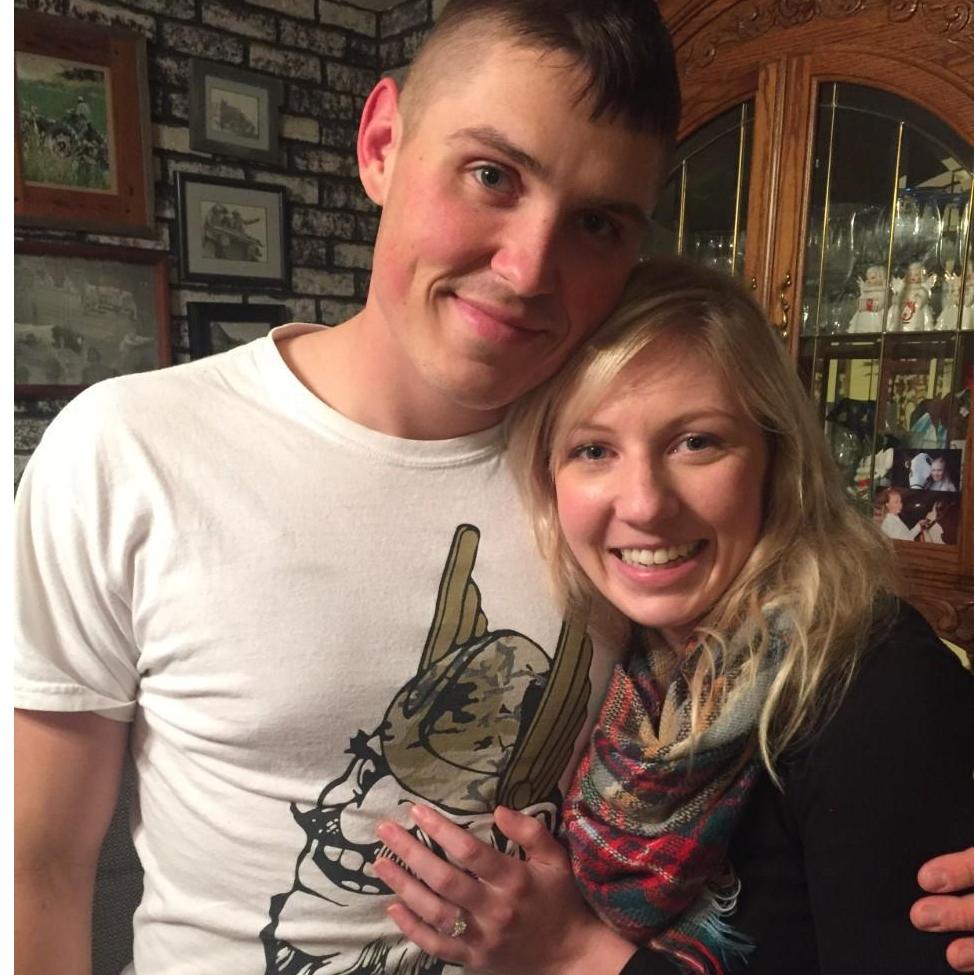 Right after getting engaged, Handley Ranch in MT, Dec 2015:)