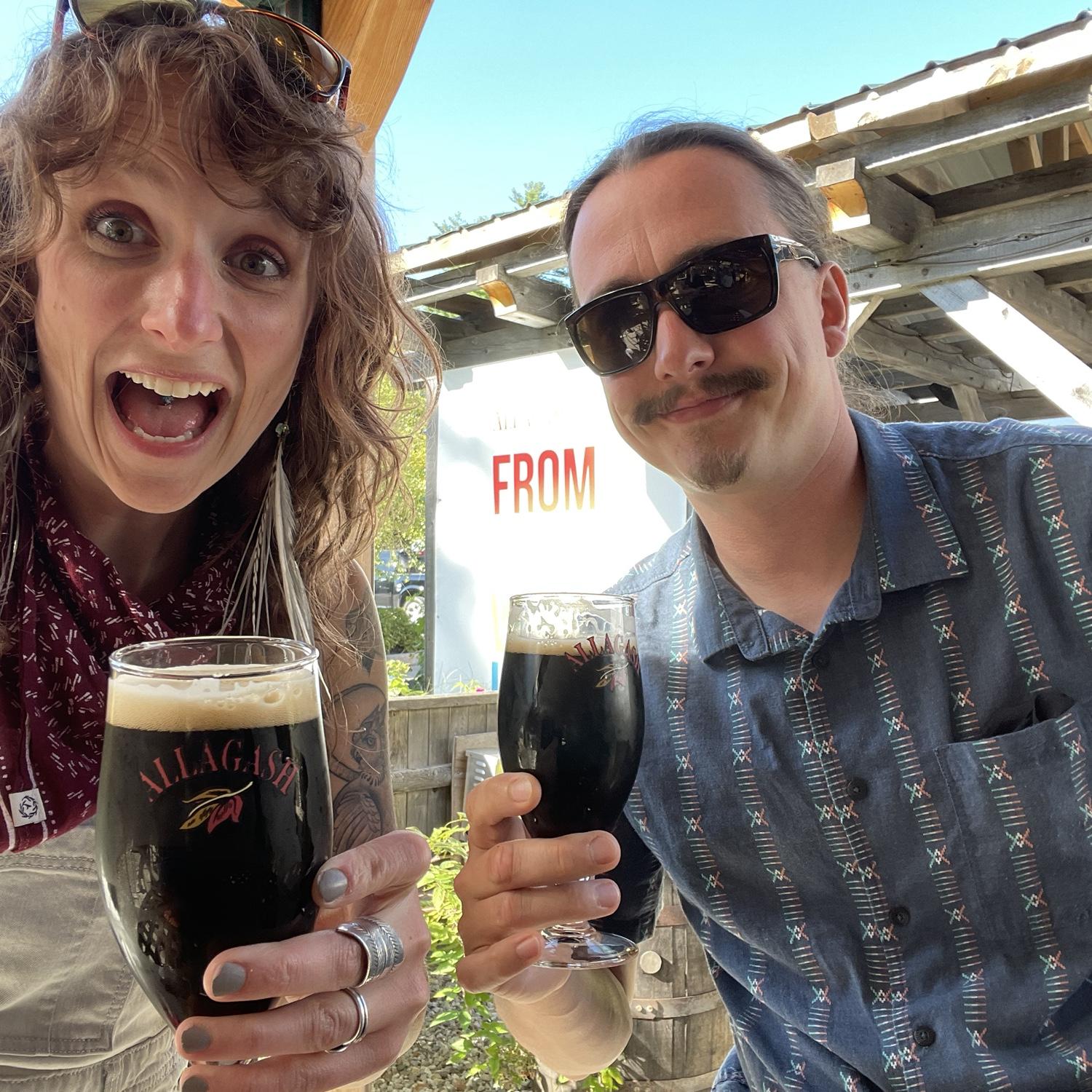 Our first (and only so far) vacation for fun… we drank beer in Maine!