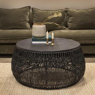 Serena Hand-Woven Round Coffee Table
