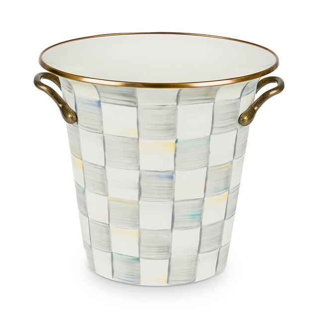 Mackenzie-Childs Sterling Check Enamel Wine Cooler