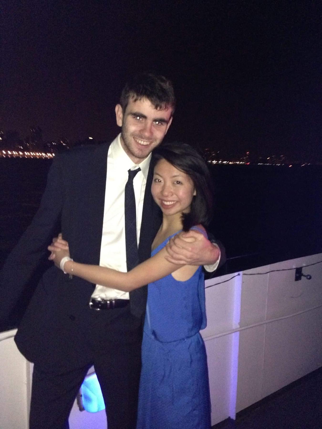 Spring 2013 - We’re on a boat! This marks the start of a long history of dates on boats, as documented here.