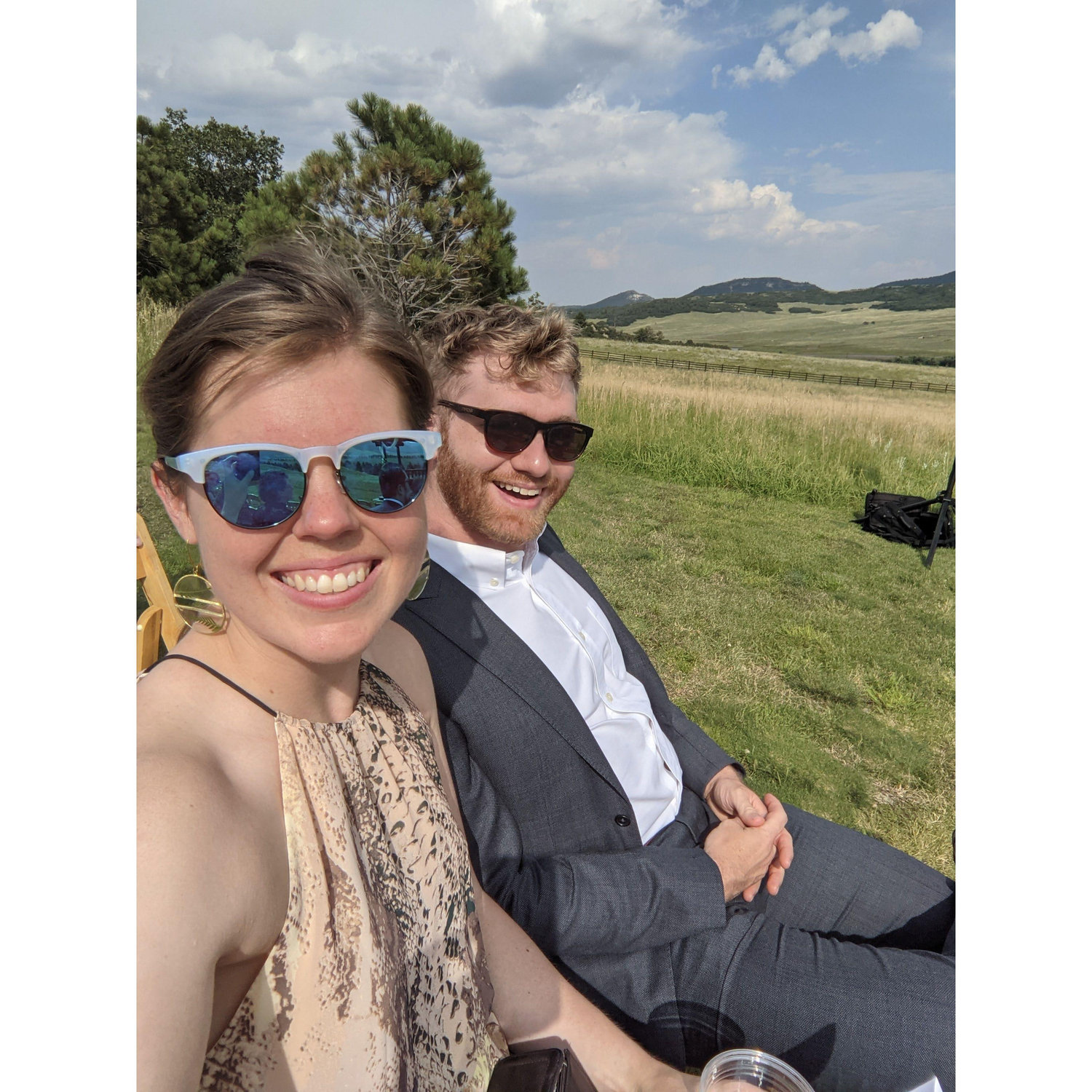 Fancy at a friend's wedding circa 2021.