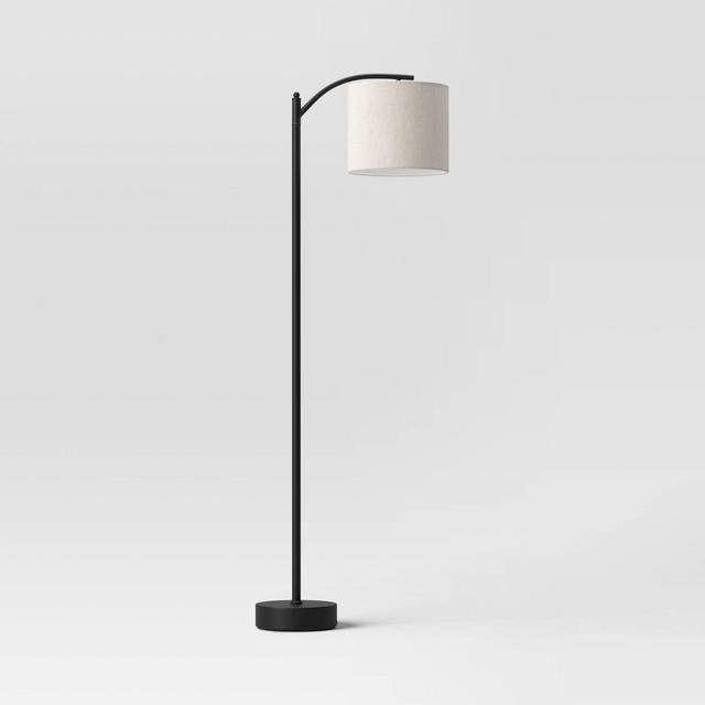 Downbridge Floor Lamp with Shade Black/Tan - Threshold™