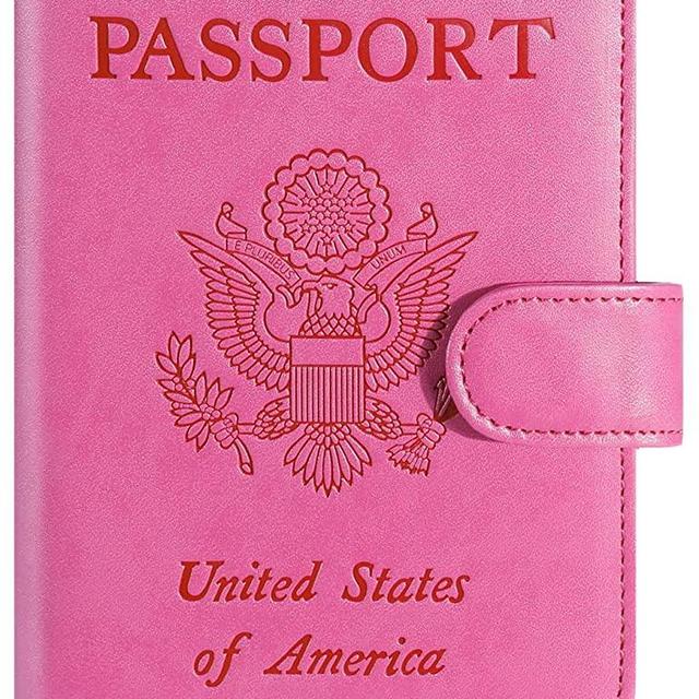 Passport Holder Cover Wallet RFID Blocking Leather Card Case Travel Accessories for Women Men