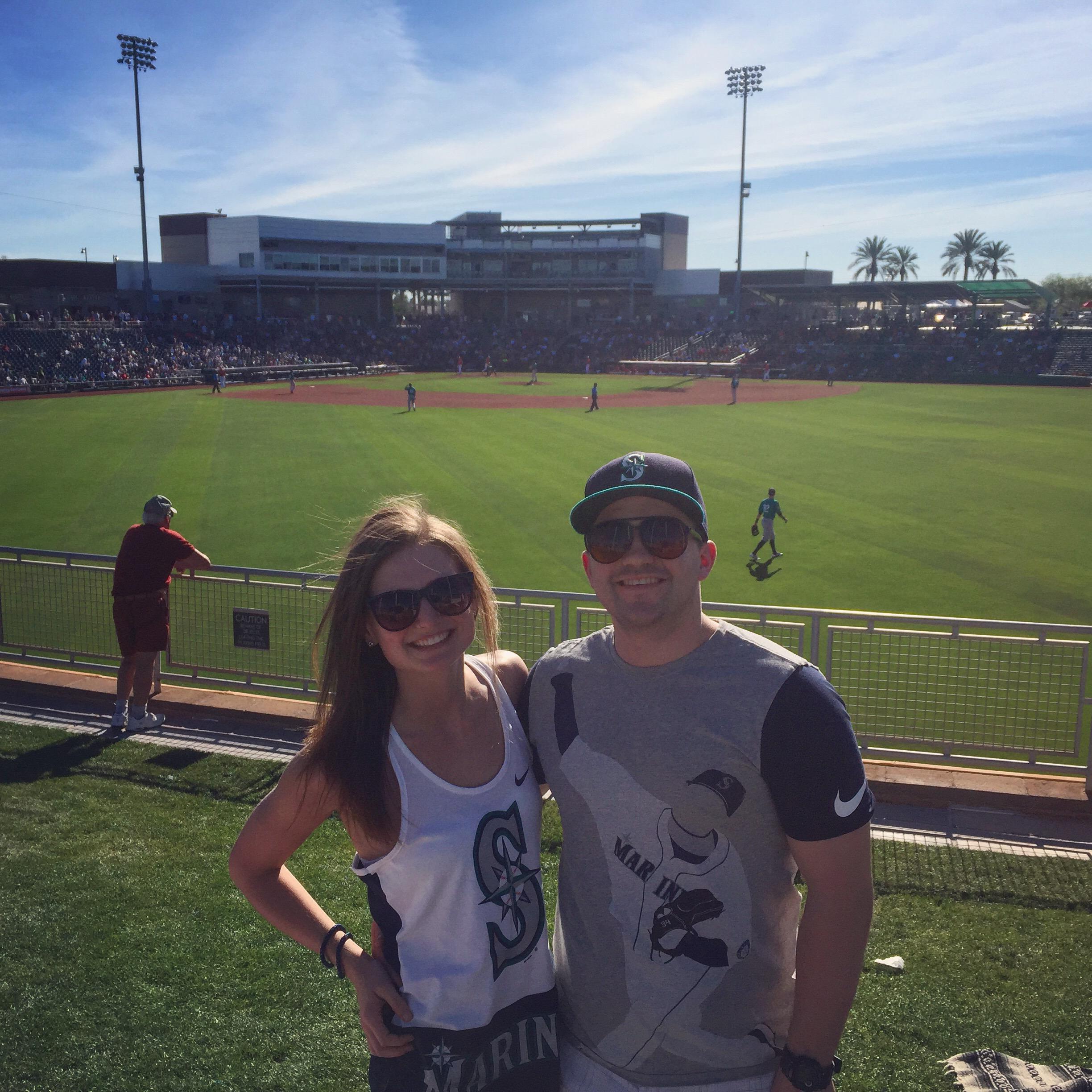 When Tessa surprised Kaleb with a trip to Spring training and we stayed with his friend Mack in Phoenix, 2017.