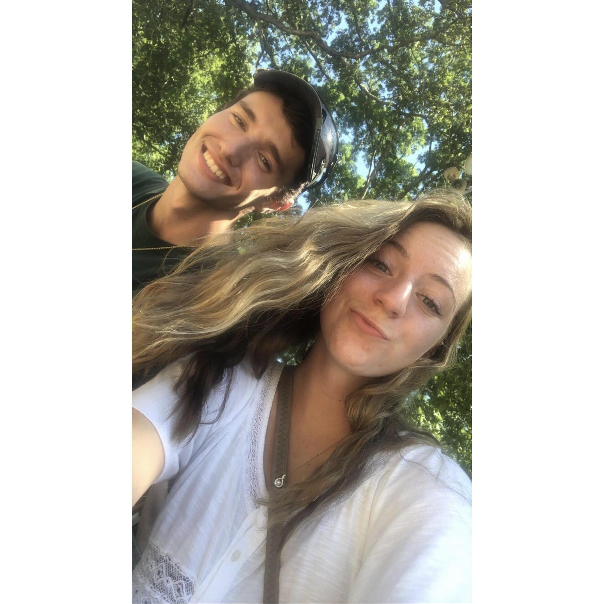 Our very first picture together! Also our real first date! (which was at the Tuckahoe Steam & Gas tractor show)