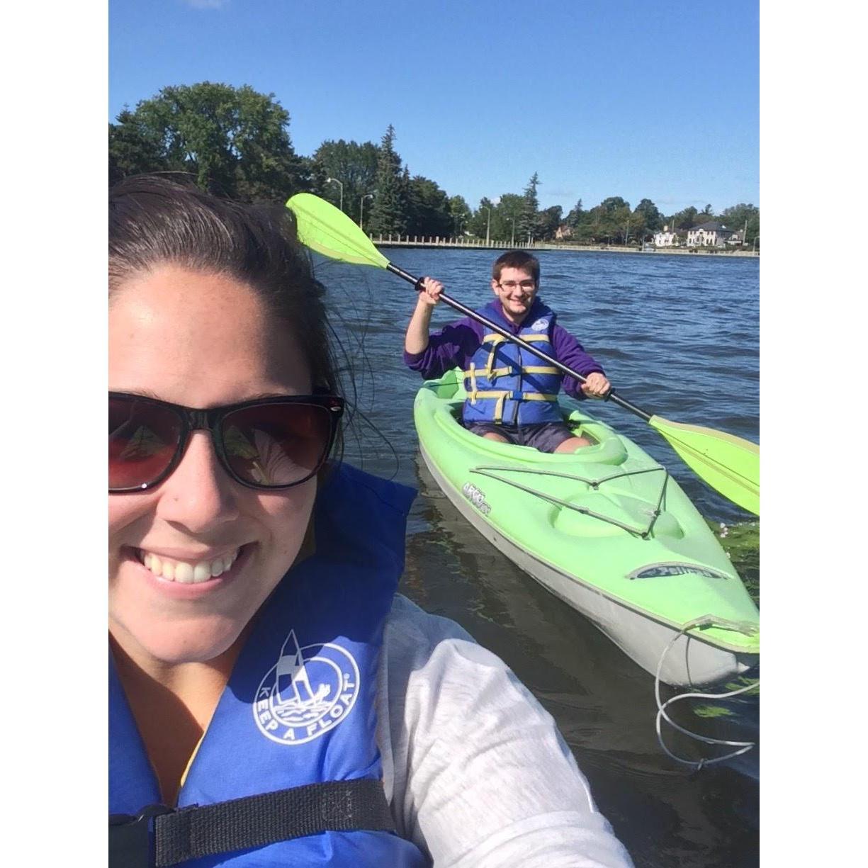 Kayaking on the Rideau Canal - September 2017