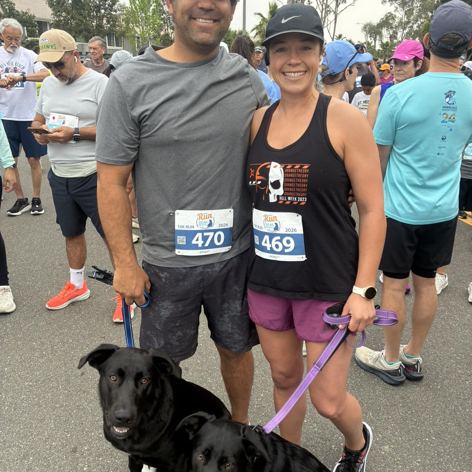 April: first 10k with the puppies.