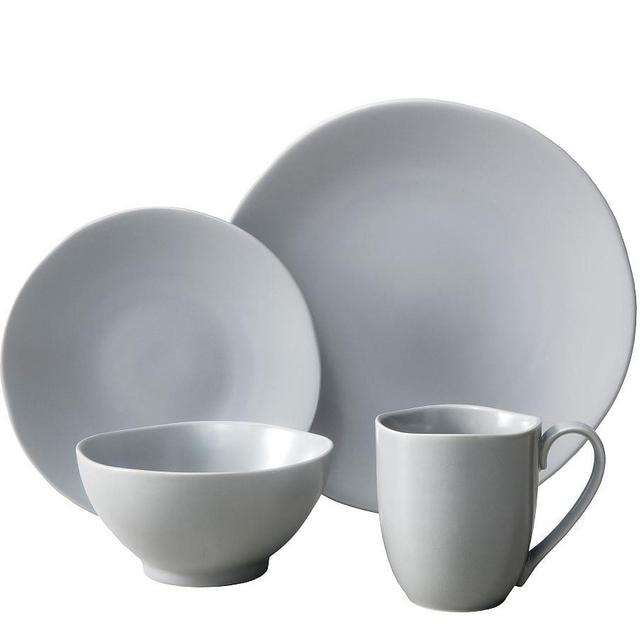 Fortessa Heirloom Stoneware 16-Piece Dinnerware Set, Color: Smoke