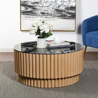 Fluted Barrel Coffee Table