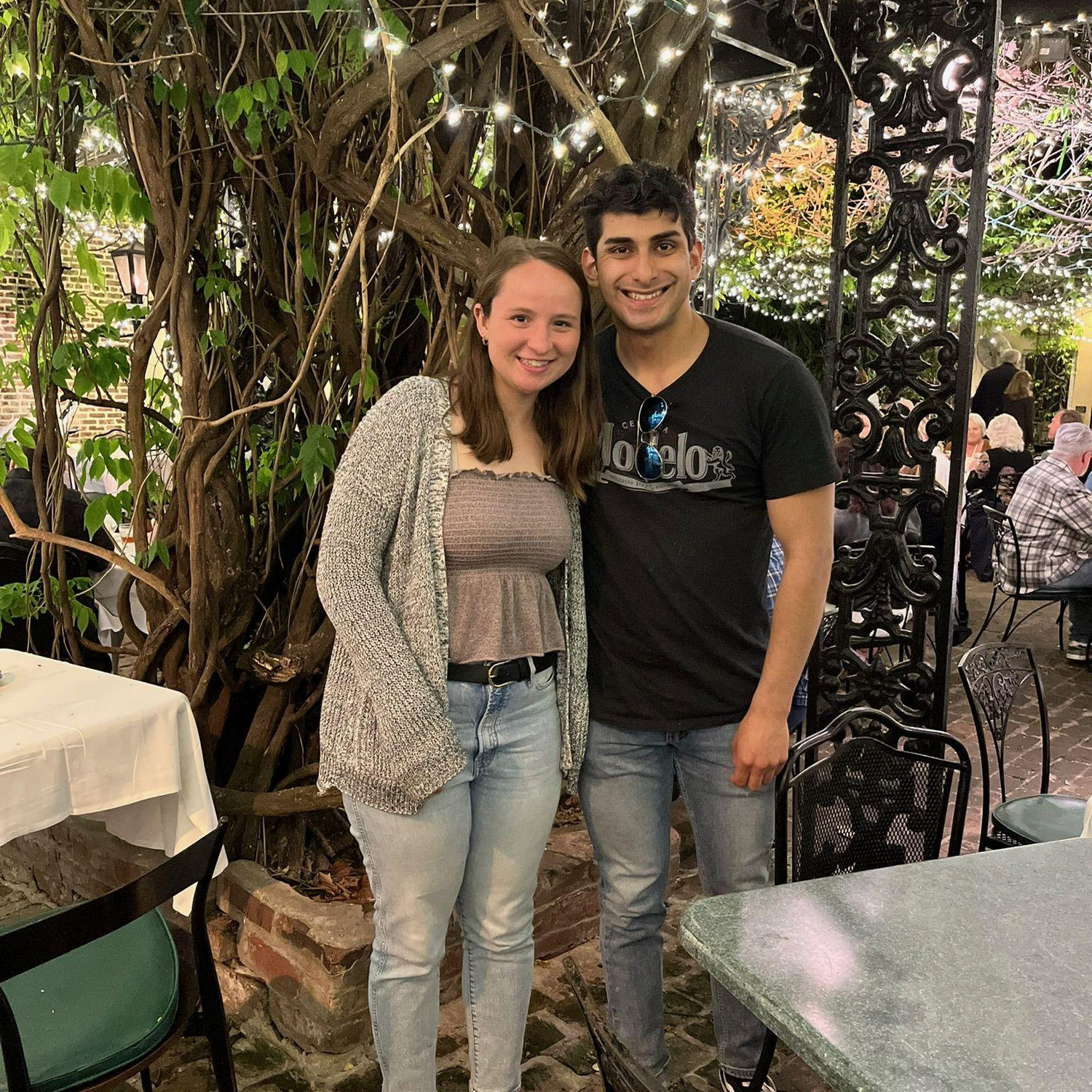 We went out to a fancy dinner in the French Quarter of New Orleans. This was also our first time visiting Ben!!