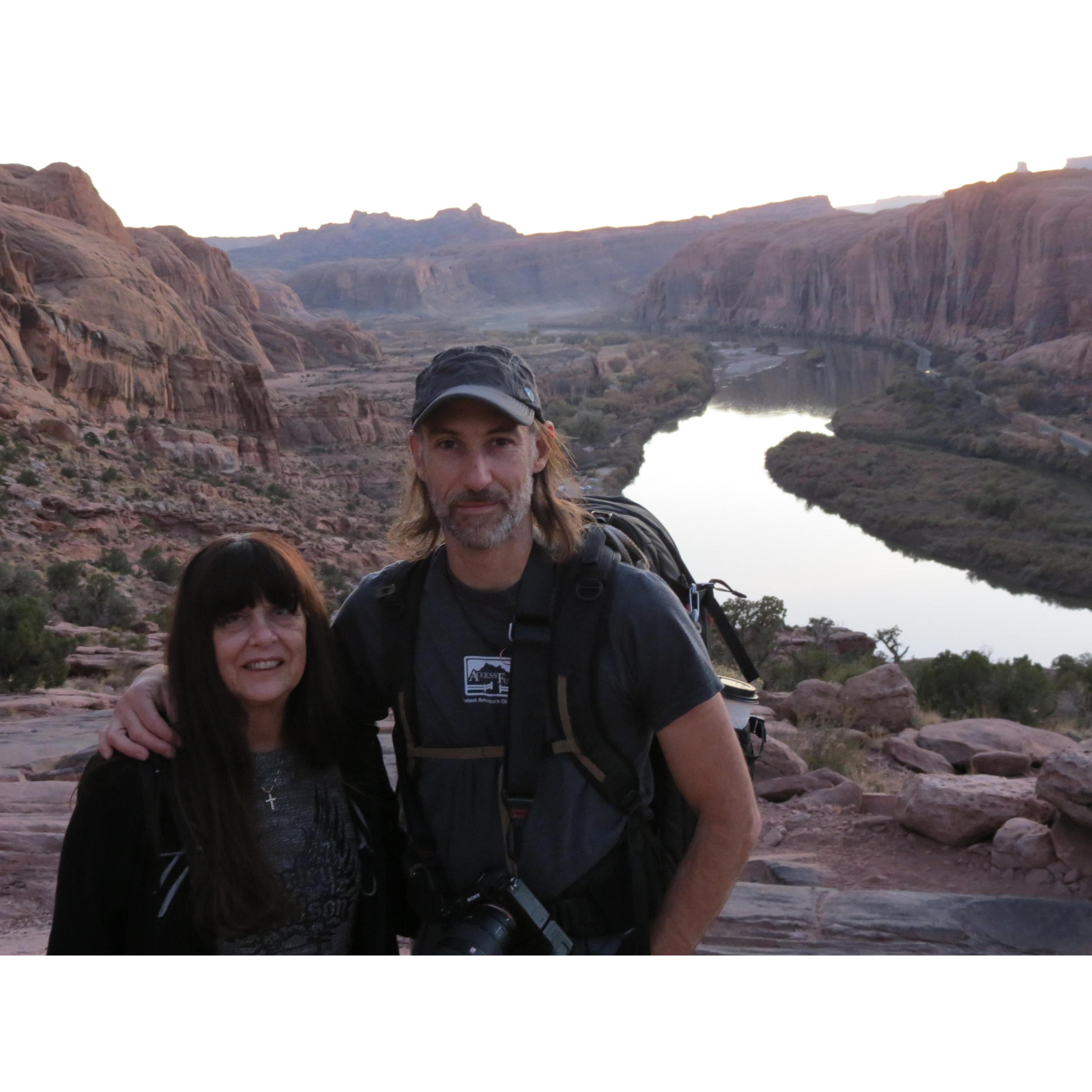 Mom's first Moab hike!