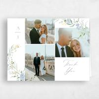 Blue Wedding Thank You - Darcy Multiphoto Foil
