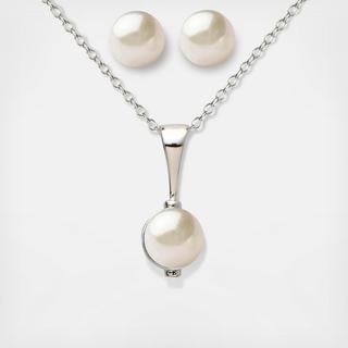 Cable Chain Pearl Set