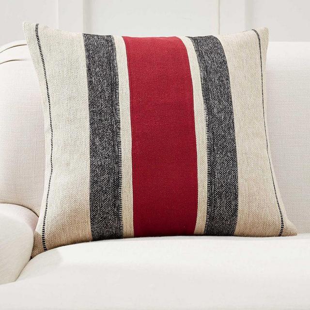 Natasha Striped Pillow Cover, 22 x 22", Multi