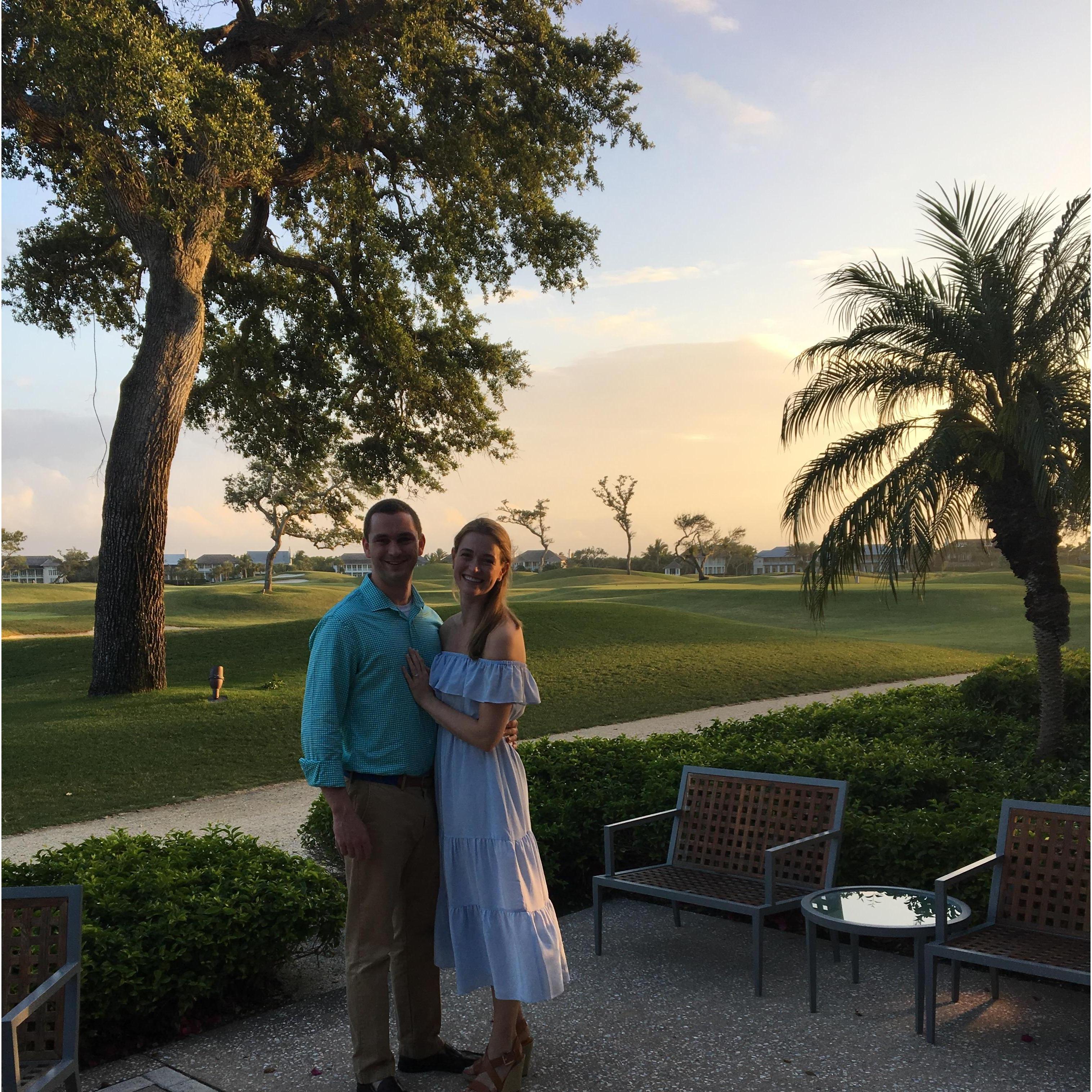 Moments after Jono proposed!