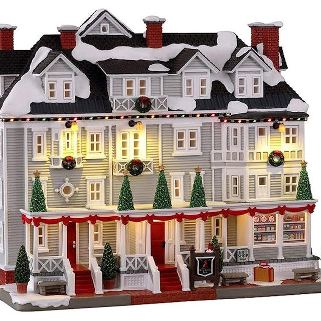 Lemax Village Collection Red Lion Inn, with 4.5V Adaptor