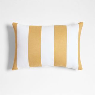 Sunbrella Cabana Stripe Outdoor Lumbar Throw Pillow