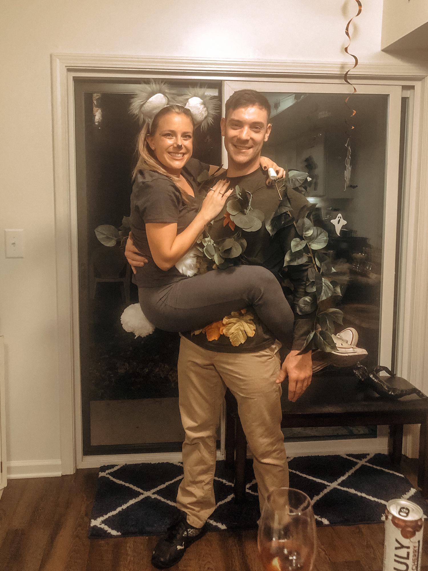 Halloween 2020! Yes I made Eric dress up like a tree lol!