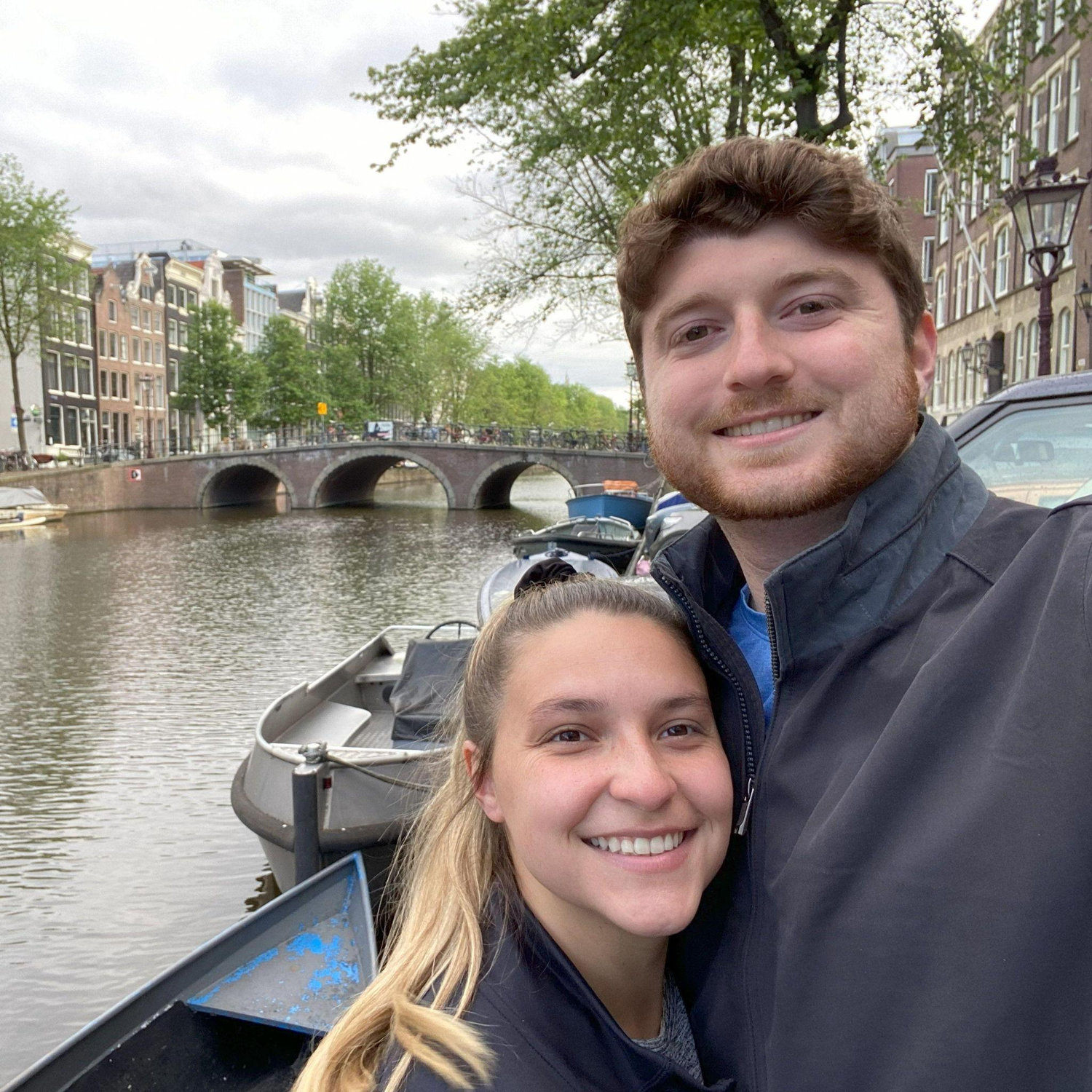 2022 - Before our bike tour - Amsterdam, Netherlands