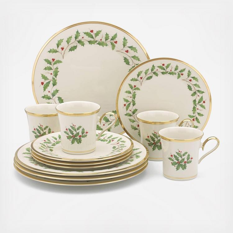 Lenox, Holiday 12-piece Dinnerware Set, Service for 4 | Zola