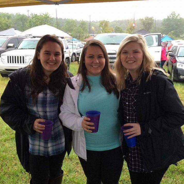 Caroline celebrating her 21st birthday with her college roommates, Ashley Kania and Amanda Knickerbocker