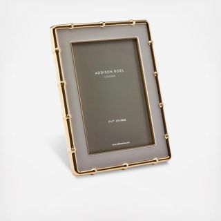 Gold Bamboo Enamel Photo Frame