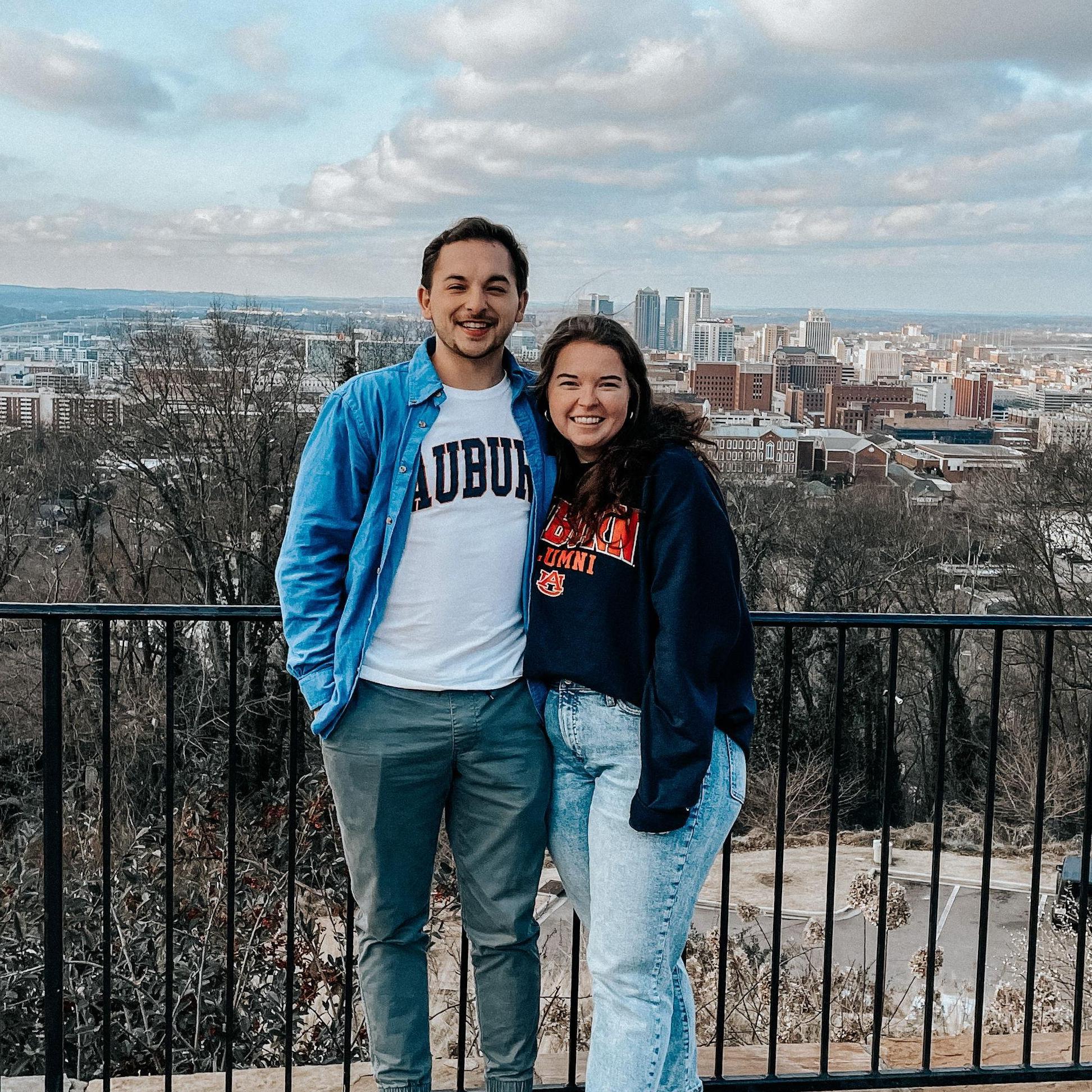 Philip's first of many trips to Birmingham while Kayla finished optometry school