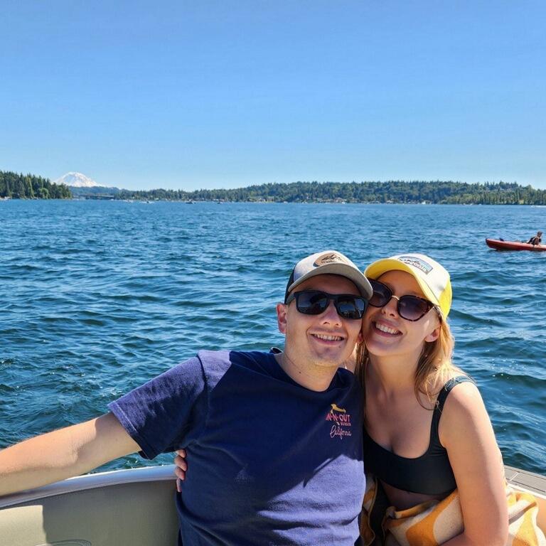 Lauren's first boat day with the Zonnefelds!