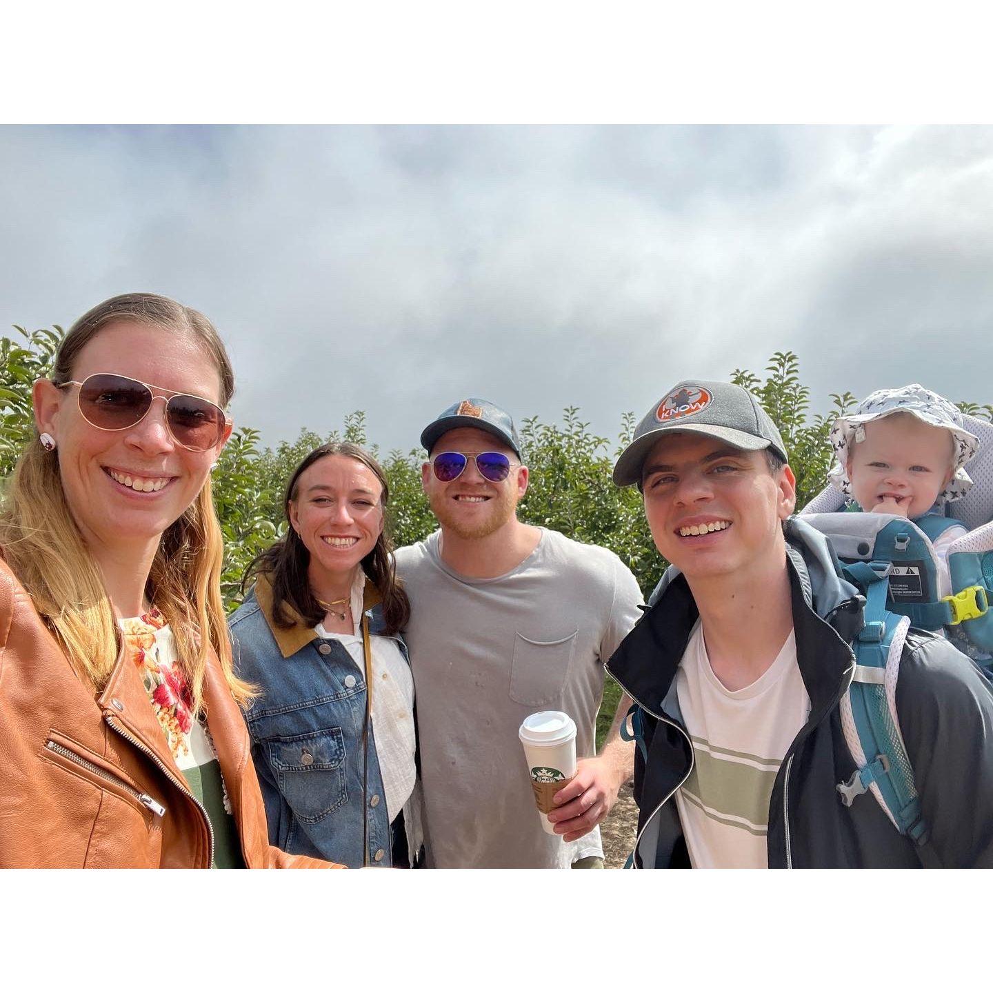 Apple Picking the the Siekmann's this was out 3rd annual trip