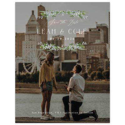 Grayed Hunter, Green Wedding Digital Save the Date - Zucchero Photo