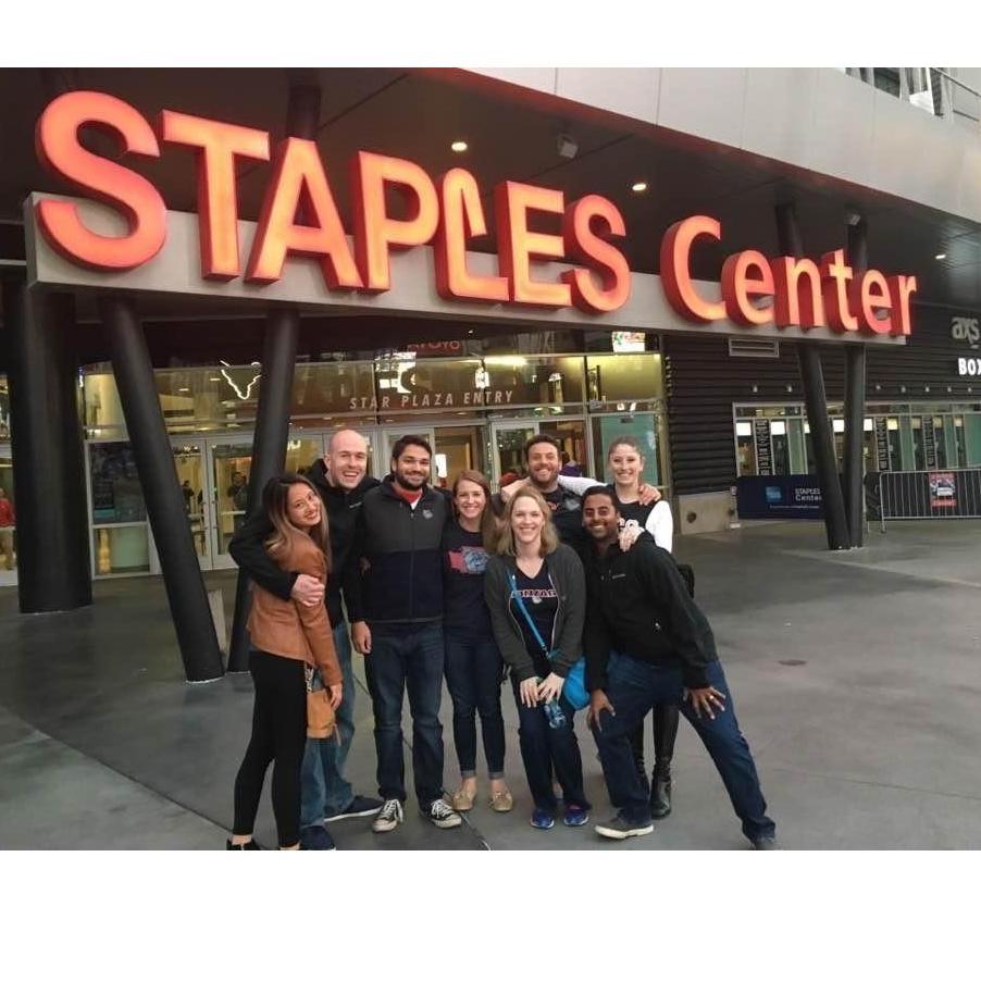 One of our many regular trips down to LA to watch the Zags play!