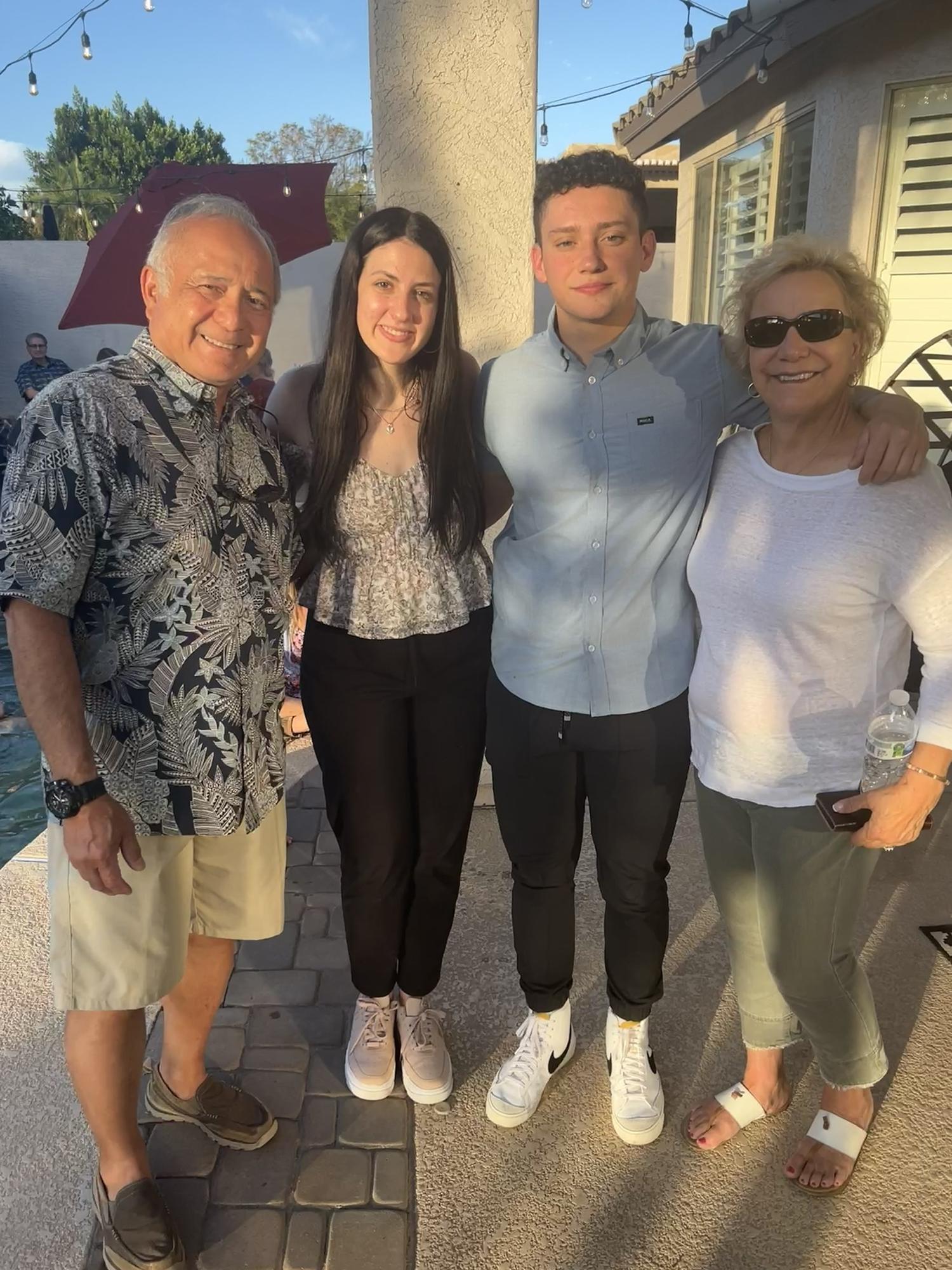 This photo was taken at our engagement party with Eddie and Diane 🤍