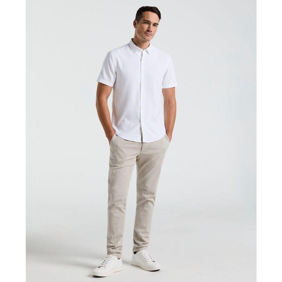 Male Guest: Semi-Formal Black or White Polo